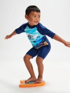 Speedo Boys Learn To Swim Sun Protection Top And Shorts - Blue -Sport Sphere 10GO8 SQ4 0000000020 BLUE SLd