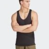 Adidas Workout Stringer Tank Top - Black/Black