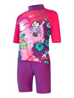 Speedo Girls Learn To Swim Sun Protection Top & Short