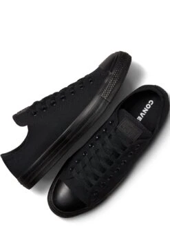 Converse Chuck Taylor All Star Monochrome OX Plimsolls - Black -Sport Sphere 3ANAA SQ4 0000000004 BLACK SLt