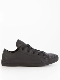 Converse Chuck Taylor All Star Leather Ox Plimsolls - Black