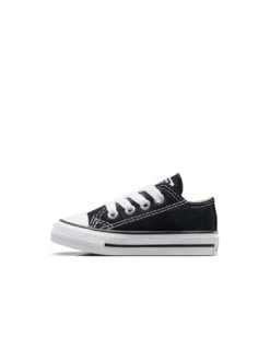 Converse Chuck Taylor All Star Ox Infant Unisex Trainers -Black -Sport Sphere JR875 SQ6 0000000004 BLACK SLd1