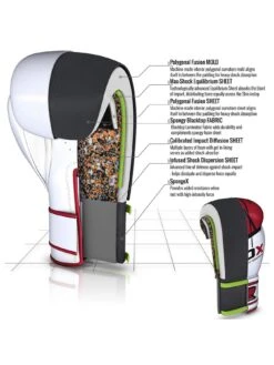 RDX Maya Hide Leather Gloves – Red/White -Sport Sphere KH7TE SQ4 0000000175 RED WHITE SLd