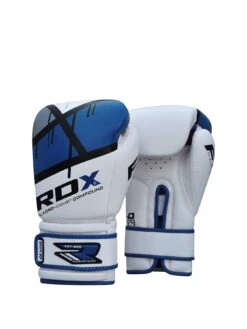 RDX Maya Hide Leather Gloves – Blue/White