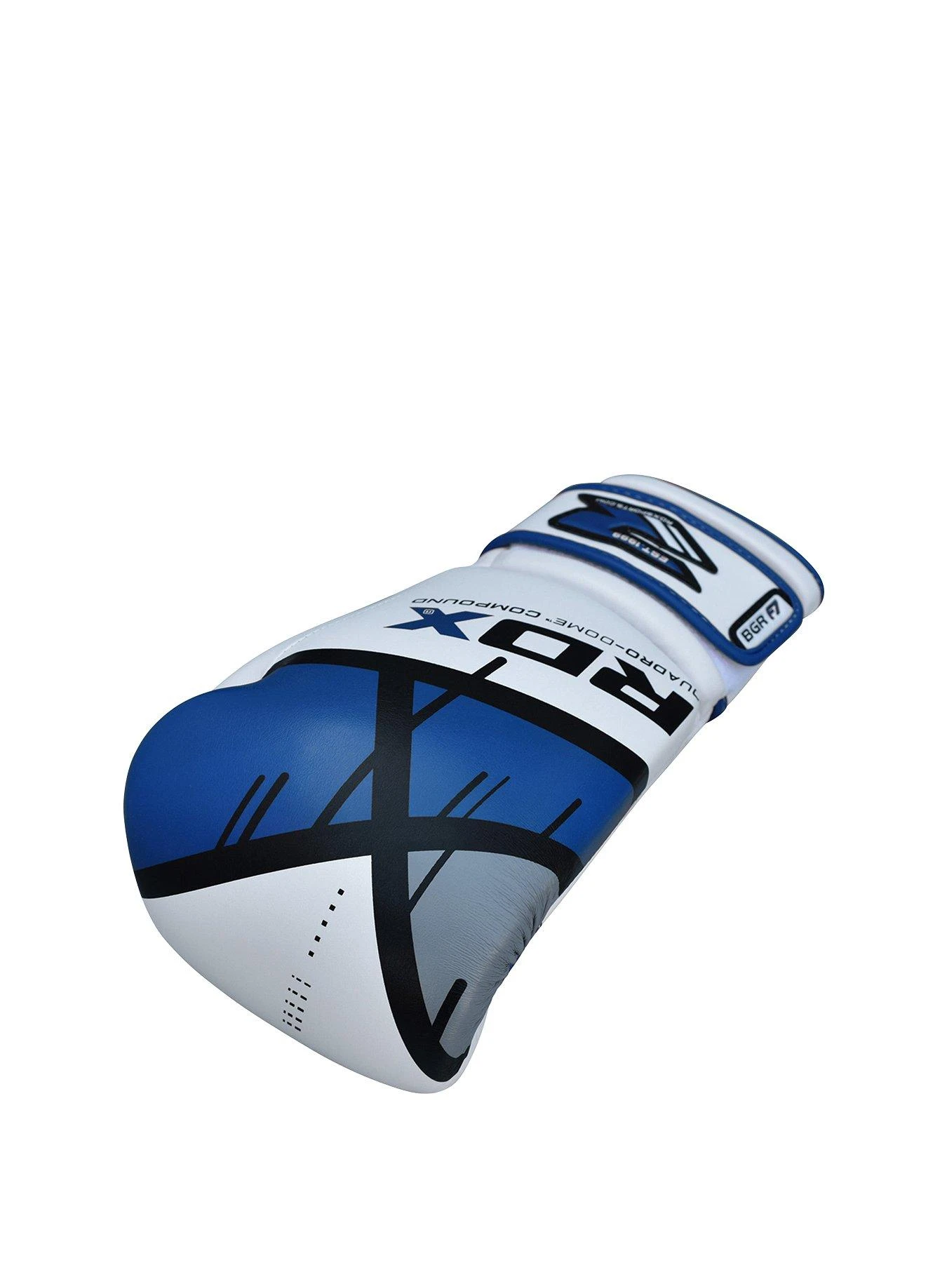 RDX Maya Hide Leather Gloves – Blue/White 3 RDX Maya Hide Leather Gloves – Blue/White - Image 3