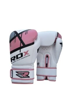 RDX Maya Hide Leather Gloves – Pink/White