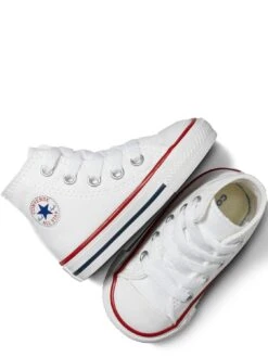 Converse Chuck Taylor All Star Ox Infant Unisex Trainers -White -Sport Sphere LF88L SQ4 0000000013 WHITE SLt