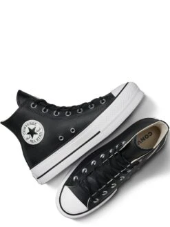 Converse Chuck Taylor All Star Leather Lift Platform Hi - Black/White  -Sport Sphere MLGLU SQ4 0000000019 BLACK WHITE SLt