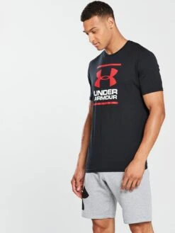 UNDER ARMOUR Training Graphic Logo Foundation T-Shirt - Black