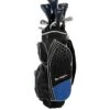 Ben Sayers M8 Package Set Blue (Cart Bag) Graphite/Steel - Men's Right Hand + 1 Inch