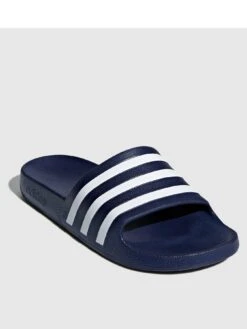 Adidas Sportswear Adidas Adilette Aqua Sliders - Navy/White