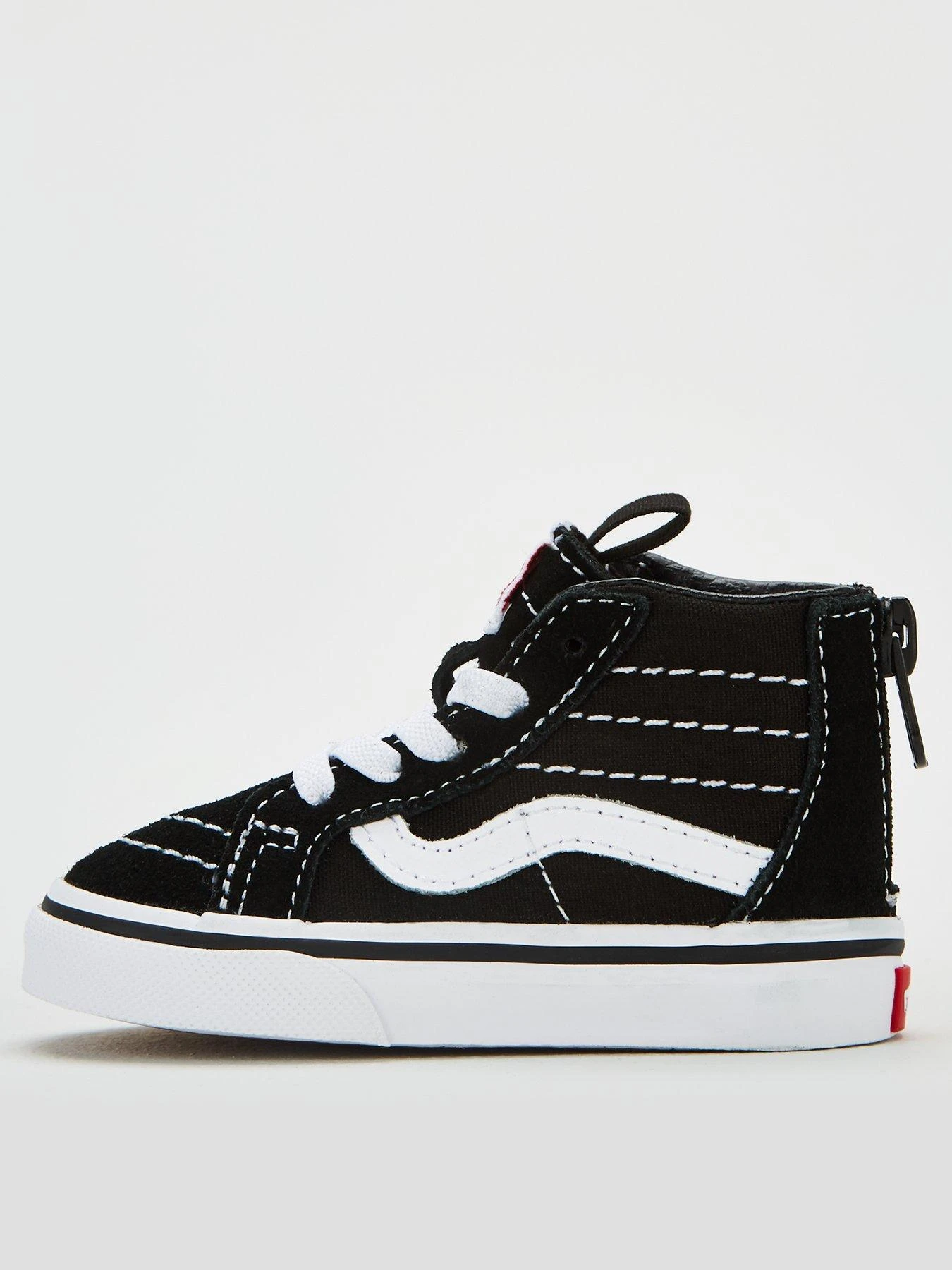 Vans Sk8-Hi Toddler Unisex Hi Top Trainers-Black/White 3 Vans Sk8-Hi Toddler Unisex Hi Top Trainers-Black/White - Image 3