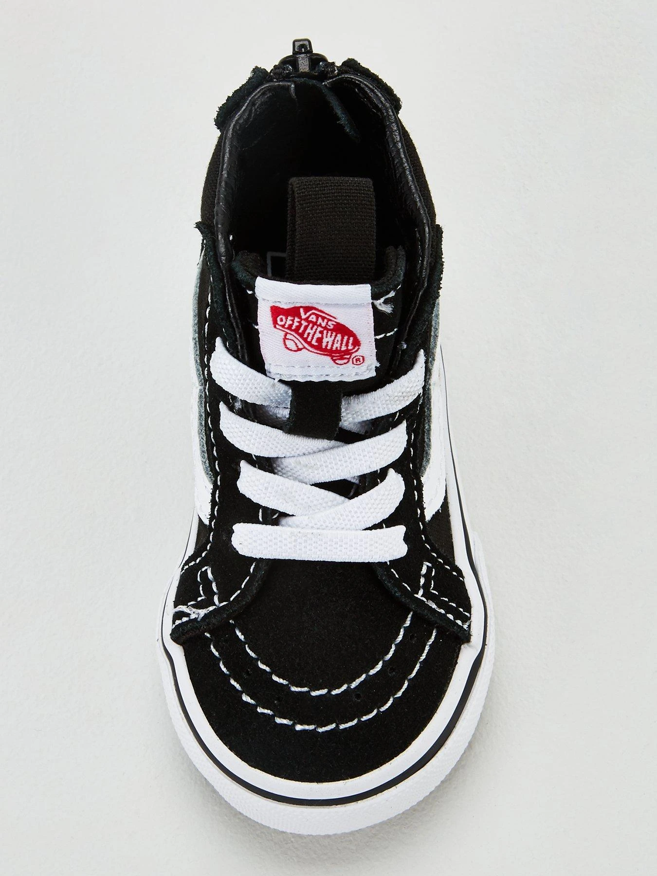 Vans Sk8-Hi Toddler Unisex Hi Top Trainers-Black/White 4 Vans Sk8-Hi Toddler Unisex Hi Top Trainers-Black/White - Image 4