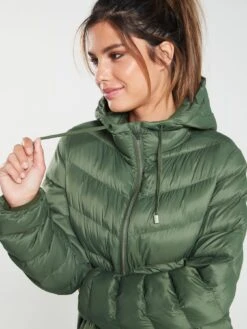 Trespass Rianna Long Padded Jacket - Basil Green -Sport Sphere NPR43 SQ4 0000013739 BASIL GREEN MDd