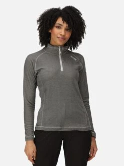 Regatta Montes 1/4 Zip Top - Steel 