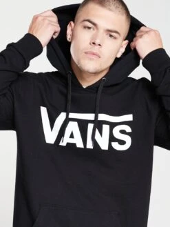 Vans Men's Classic Po Hoodie Ii - BLACK/WHITE -Sport Sphere NTQRC SQ4 0000000019 BLACK WHITE MDd