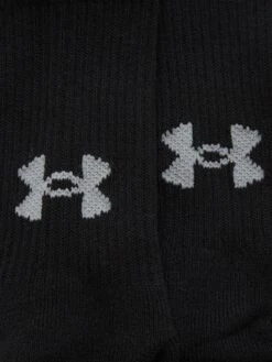 UNDER ARMOUR Youth Heatgear Crew 3 Pack Socks - Black -Sport Sphere NVAKQ SQ4 0000000004 BLACK SLd