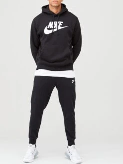 Nike Sportswear Club Graphic Overhead Hoodie - Black -Sport Sphere P44TF SQ3 0000000004 BLACK MDo