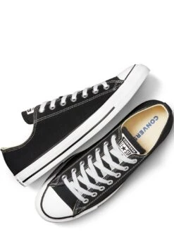 Converse Chuck Taylor All Star Ox Trainers - Black -Sport Sphere P6DPQ SQ4 0000000019 BLACK WHITE SLt