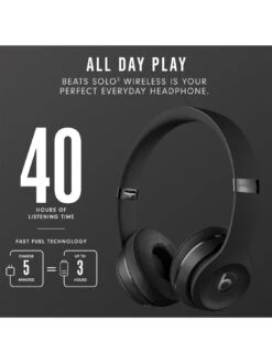 Beats Solo3 Wireless Headphones -Sport Sphere PGRY6 SQ4 0000000004 BLACK SLd