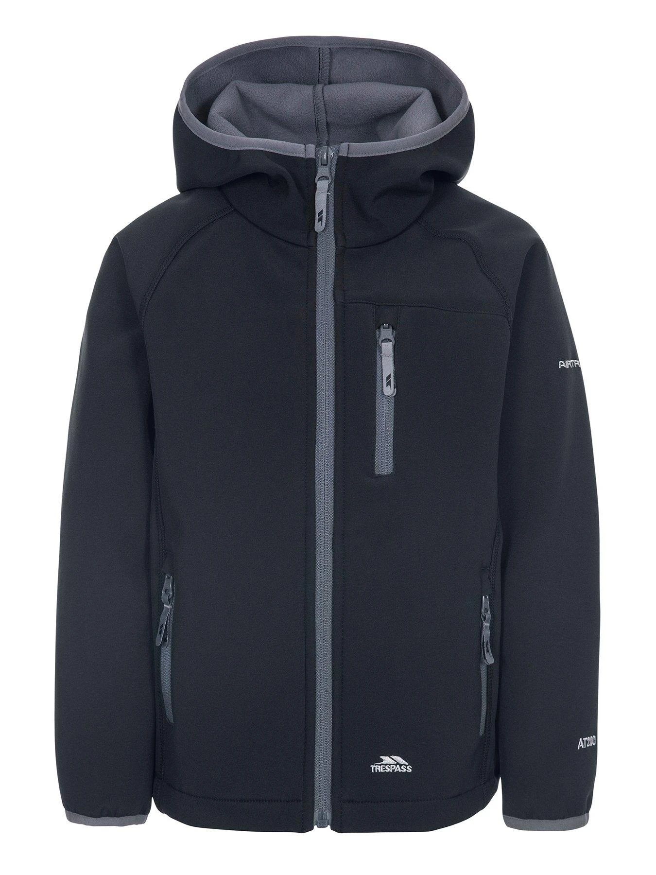 Trespass Unisex Kian Jacket - Black 1 Trespass Unisex Kian Jacket - Black