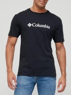 Columbia Men's Basic Logo Short Sleeve T-Shirt - Black