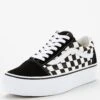 Vans Women's UA Old Skool Platform Trainers - BLACK/WHITE