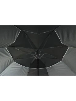 Sun Mountain H2NO Dual Canopy Windproof Large Golf Umbrella - 68" (172cm) Auto-Opening, Fibreglass Frame, UV Protection - Grey/Black -Sport Sphere PYFQG SQ4 0000000222 GREY BLACK SLd1