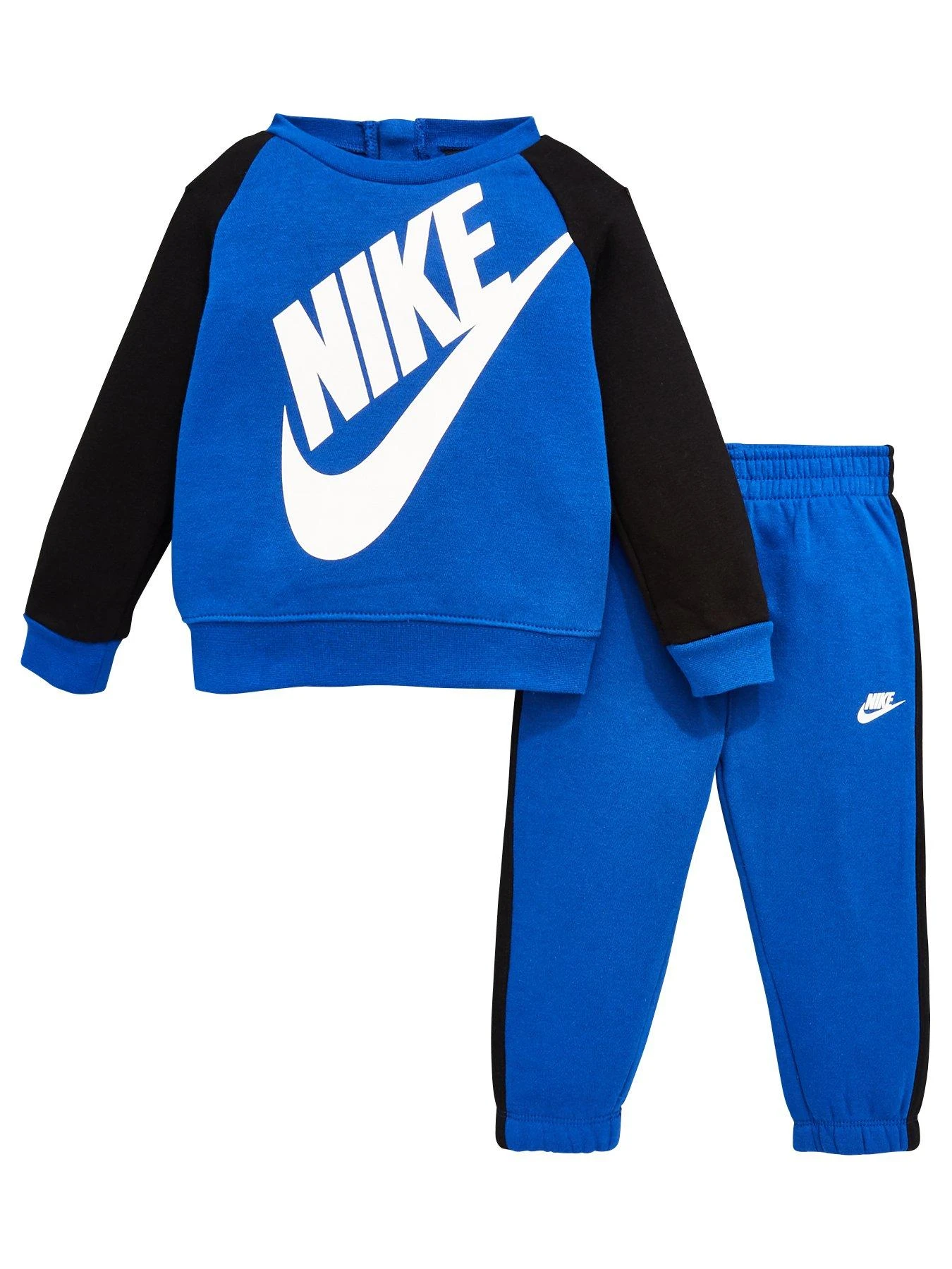 Nike Infant Boys Oversized Futura Crew Set - Blue 1 Nike Infant Boys Oversized Futura Crew Set - Blue