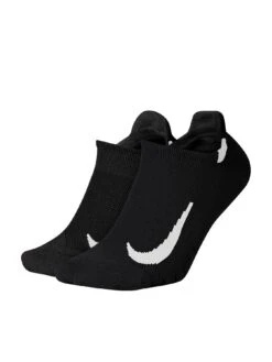 Nike 2 Pack No Show Running Sock - Black