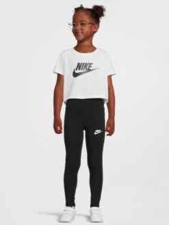 Nike Older Girls Favorites Legging - Black -Sport Sphere QADLH SQ3 0000000019 BLACK WHITE MDo
