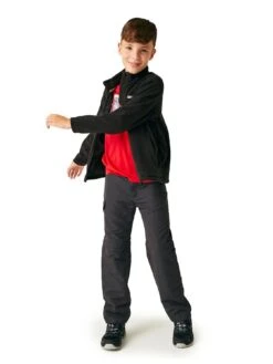 Regatta Childrens King Ii Zip Front Fleece - Black -Sport Sphere QHRGG SQ3 0000000004 BLACK SLb