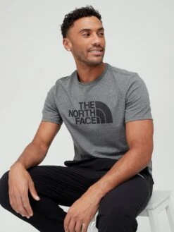 THE NORTH FACE Men's Easy T-Shirt - Medium Grey Heather -Sport Sphere QHT7V SQ4 0000000390 MEDIUM GREY HEATHER MDd