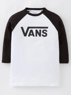 Vans Classic Raglan Boys T-Shirt - White/Black
