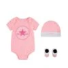 Converse Younger Classic Ctp Infant Hat Bodysuit Bootie Set 3pk