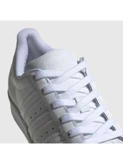 Adidas Unisex Junior Superstar Trainers - White/White -Sport Sphere QMVU6 SQ6 0000000001 WHITE WHITE SLd