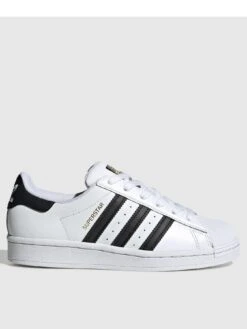 Adidas Originals Unisex Junior Superstar Trainers - White/Black -Sport Sphere QMVUP SQ3 0000000269 WHITE BLACK SLs