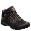 Regatta Edgepoint Waterproof Mid Walking Boot - Black/Purple