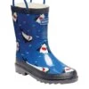 Regatta Kids Minnow Wellies - Shark - Grey/Blue