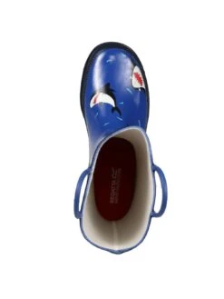 Regatta Kids Minnow Wellies - Shark - Grey/Blue -Sport Sphere QNMJN SQ6 0000000020 BLUE SLd