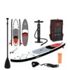 Pure 4 Fun PURE 320 SUP All-Round Inflatable Stand Up Paddle Board 10.5 Feet & Pump, Patch Tool, Foot Lead, Adjustable Paddle And Waterproof 2L Bag