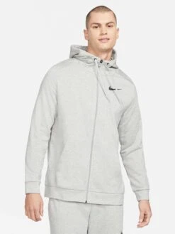 Nike Training Dry Full Zip Hoodie - Dark Grey