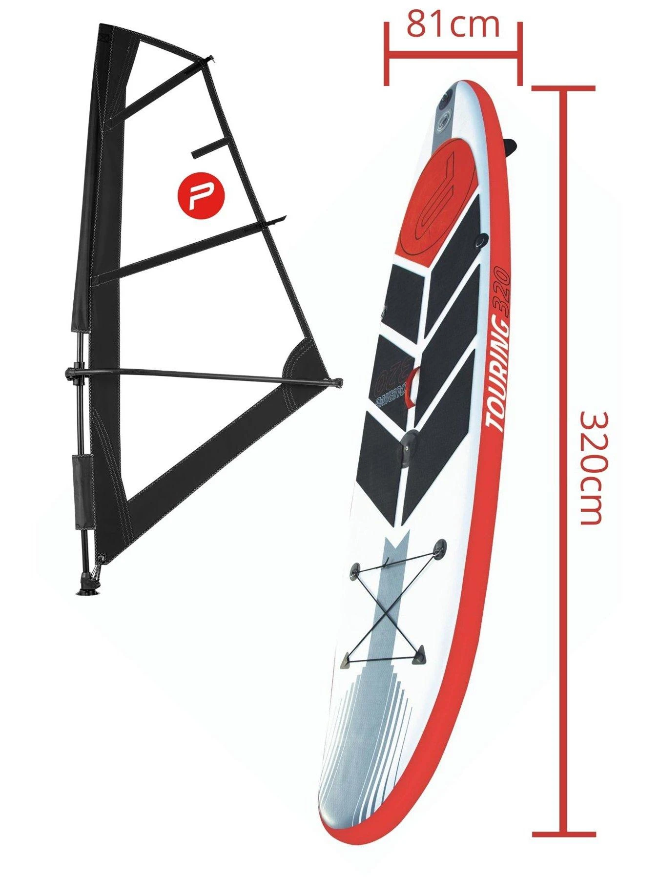 PURE Windsurf SUP Inflatable Stand Up Paddle Board 10.5 Feet - Complete Set With Pump, Patch Tool, Foot Lead, Adjustable Paddle And Waterproof 2L Bag 7 PURE Windsurf SUP Inflatable Stand Up Paddle Board 10.5 Feet - Complete Set With Pump, Patch Tool, Foot Lead, Adjustable Paddle And Waterproof 2L Bag - Image 7