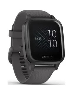 Garmin Venu® Sq GPS Smartwatch With All-day Health Monitoring - Slate With Shadow Grey Band