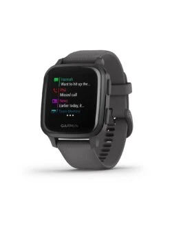 Garmin Venu® Sq GPS Smartwatch With All-day Health Monitoring - Slate With Shadow Grey Band -Sport Sphere QVFMW SQ7 0000000088 NO COLOR SLd3
