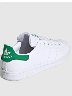 Adidas Originals Unisex Junior Stan Smith Trainers - White/Green -Sport Sphere R7UQE SQ2 0000000329 WHITE GREEN SLb