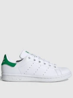 Adidas Originals Unisex Junior Stan Smith Trainers - White/Green -Sport Sphere R7UQE SQ3 0000000329 WHITE GREEN SLs