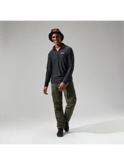 Berghaus 24/7 Half Zip Long Sleeve Teck Tee - Black -Sport Sphere R9KVP SQ3 0000000004 BLACK MDo