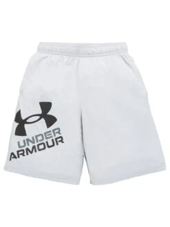UNDER ARMOUR Boys Prototype 2.0 Logo Shorts - Grey