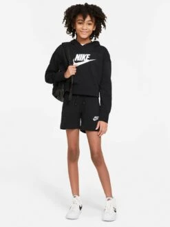 Nike Girls Nsw Club Ft 5 In Short - Black -Sport Sphere RFRTJ SQ2 0000000019 BLACK WHITE MDf